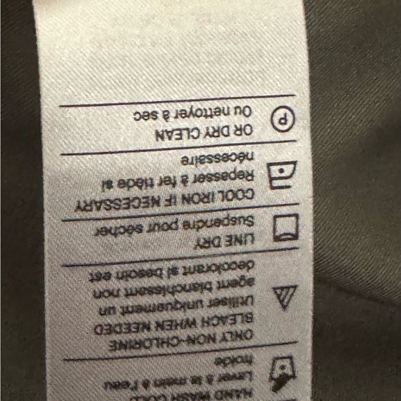 VINCE Women Olive Viscose Lined Cardigan Collar Belted Blazer size 16 - Picture 6 of 7